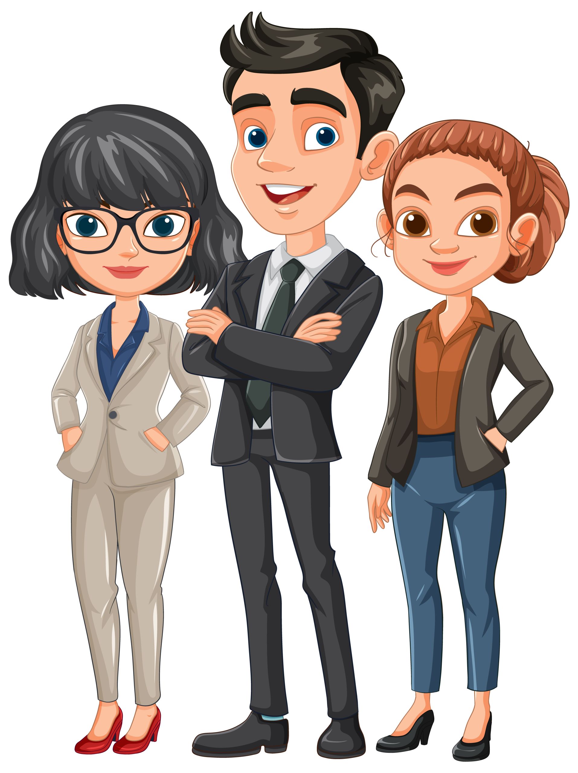 Professional Teamwork and Collaboration Illustration