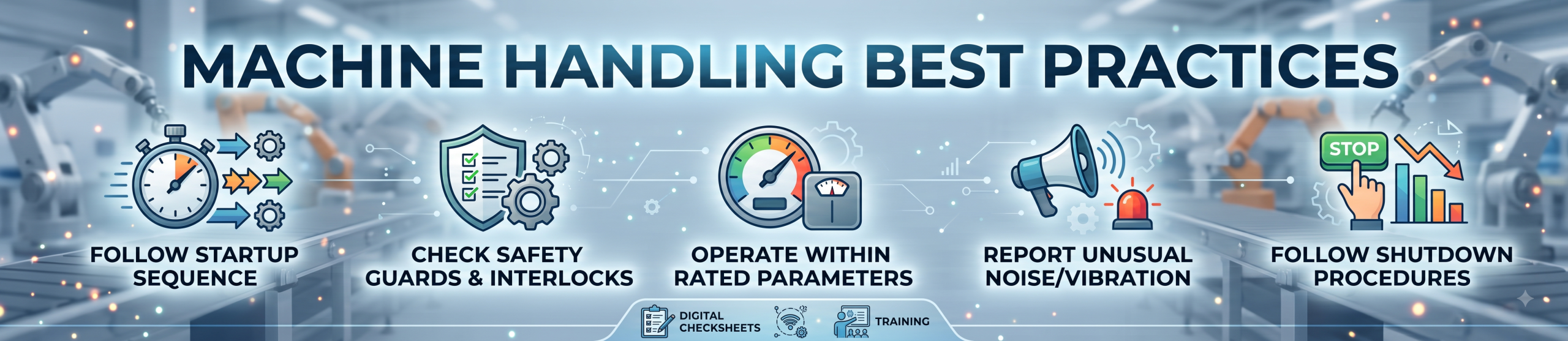 machine handling best practices
